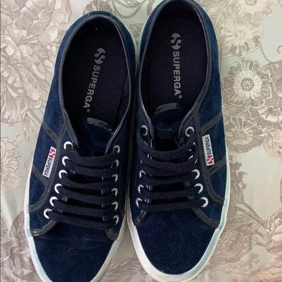 superga blue suede